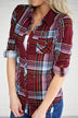 The Essential Plaid Top ~ Burgundy