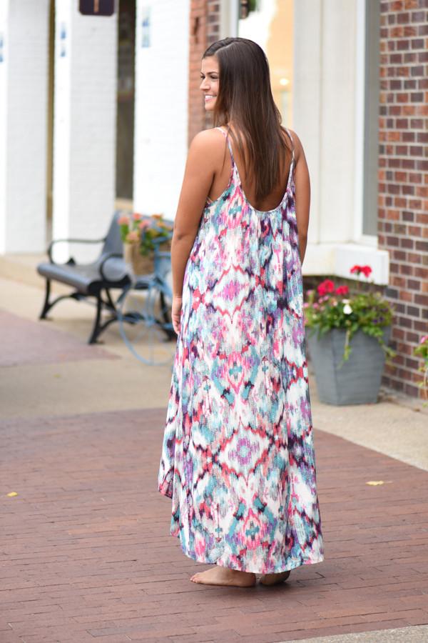 Collage of Color Maxi Dress ~ One Size