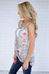 Floral Kisses Crossover Tank Top