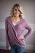 Purple Wrap Sweater