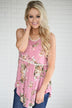 By Your Side Floral Babydoll Tank Top