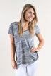 Short Sleeve Camo Top