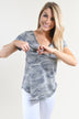 Short Sleeve Camo Top