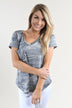 Short Sleeve Camo Top