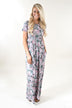 Silver Dreams Floral Maxi Dress