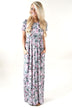 Silver Dreams Floral Maxi Dress