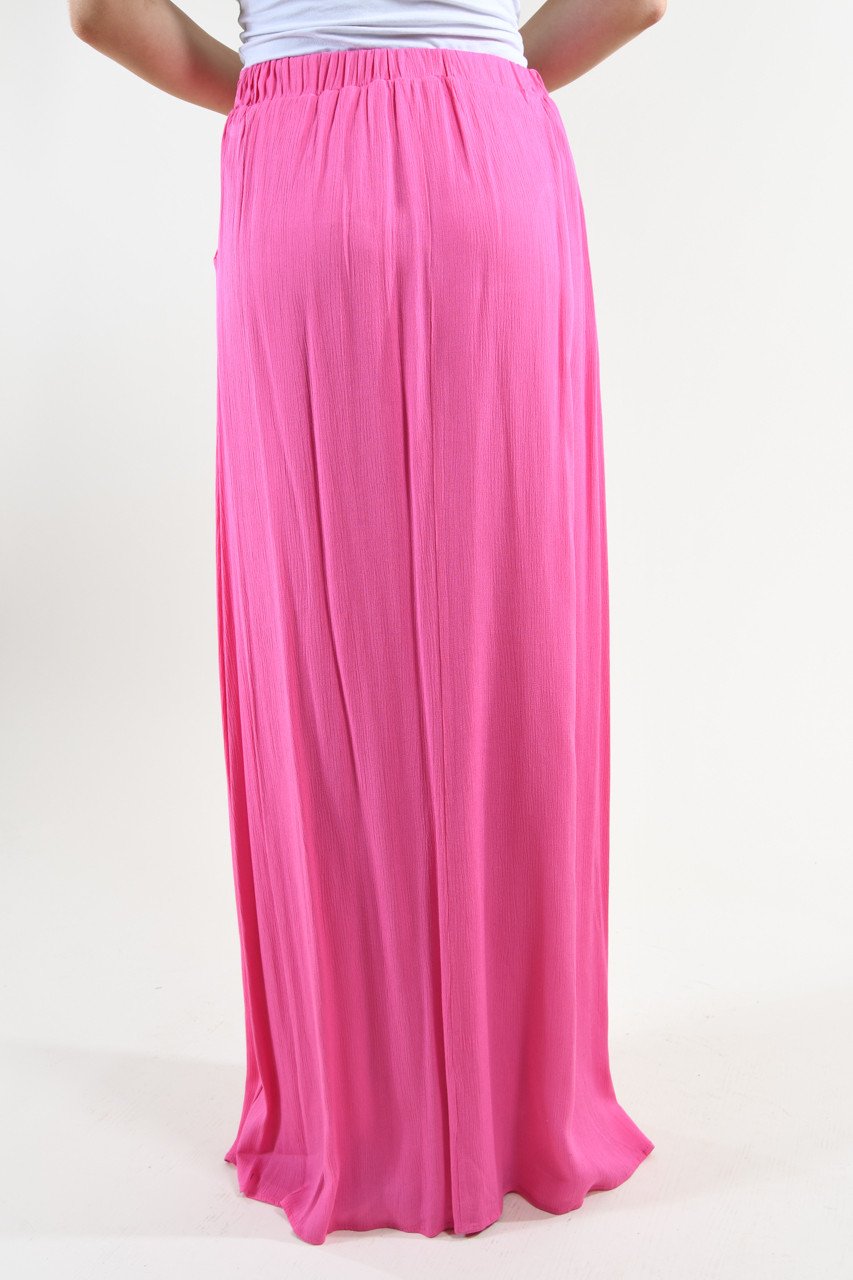 Bright Pink Maxi Skirt