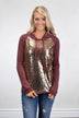 Glitter Hoodie ~ Burgundy