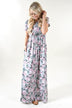 Silver Dreams Floral Maxi Dress