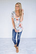 Make a Wish Floral V-Neck Top