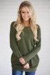 Snuggle Me Tunic Top ~ Olive