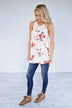 Always Watching Ivory Floral Tank Top
