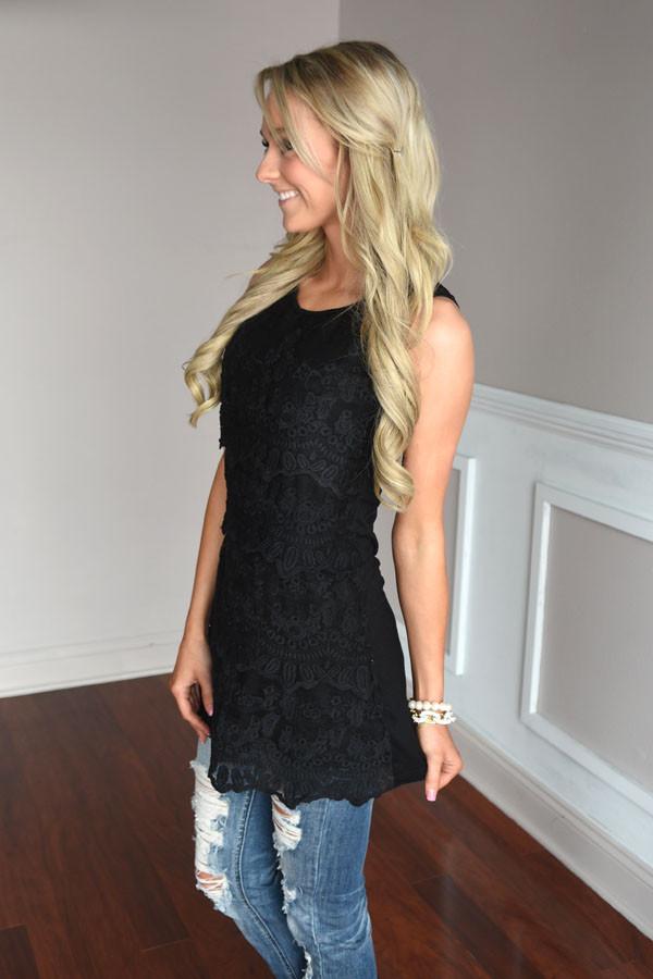 Feeling Fancy Lace Tank