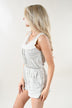Heather Grey Lace Romper