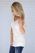 Shear Glamour Top ~ White