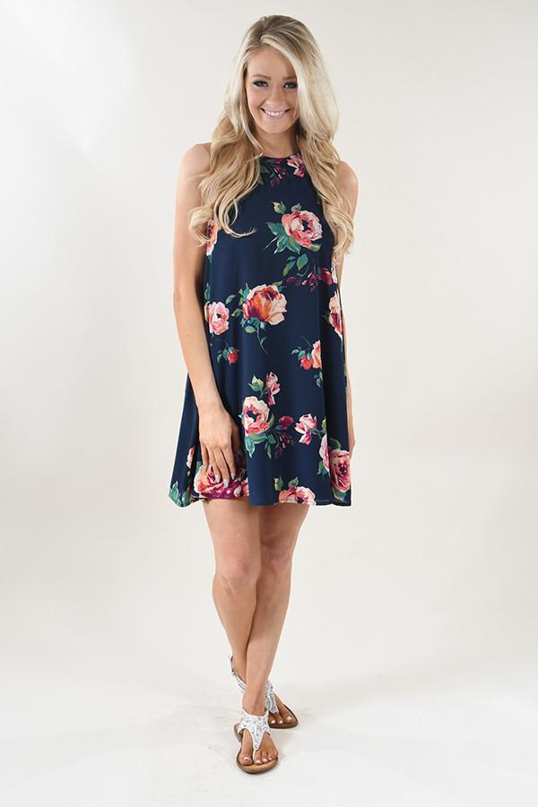 Susie Blue Floral Dress