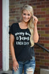 Messy Hair & Jesus Tee