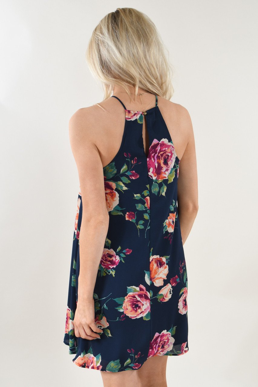 Susie Blue Floral Dress