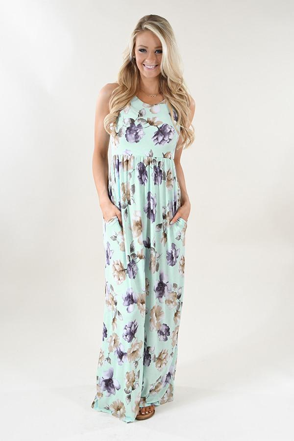 Refreshing Summer Maxi Dress ~ Mint