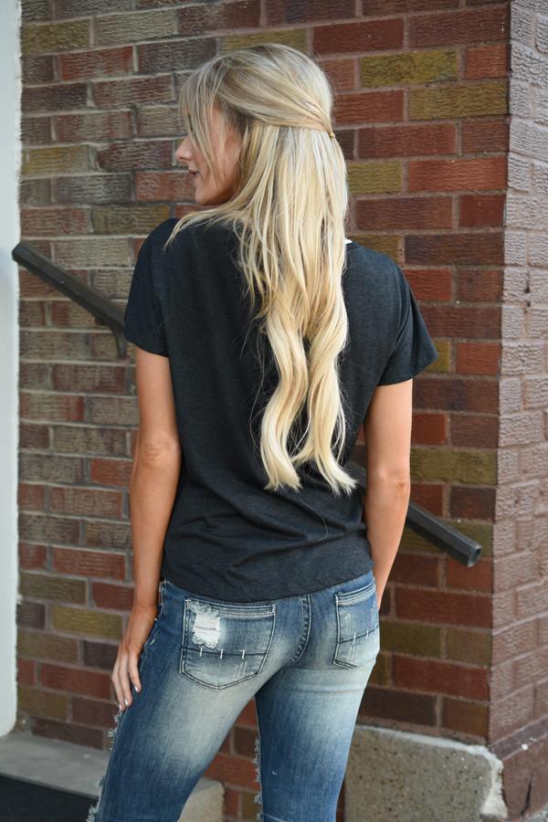 Messy Hair & Jesus Tee