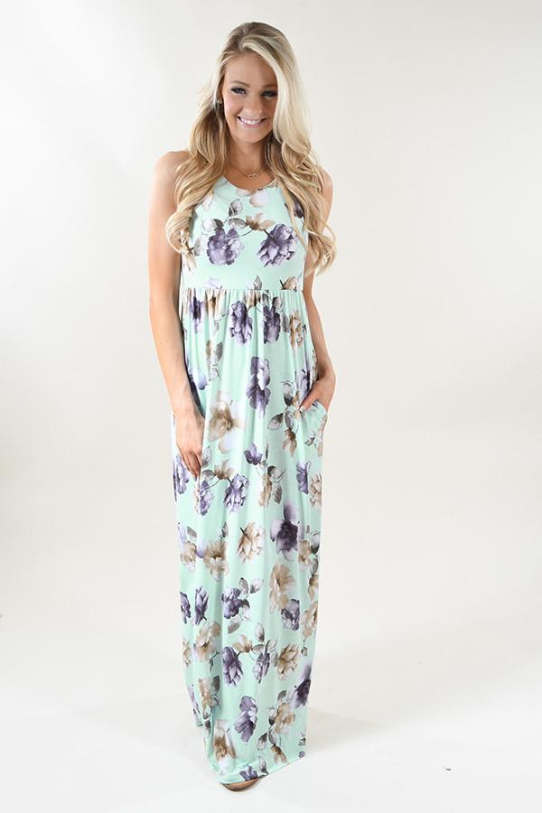 Refreshing Summer Maxi Dress ~ Mint