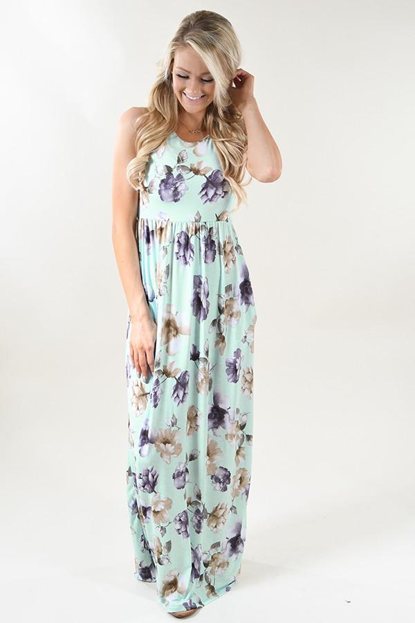 Refreshing Summer Maxi Dress ~ Mint