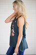 Floral My Heart Tank Top