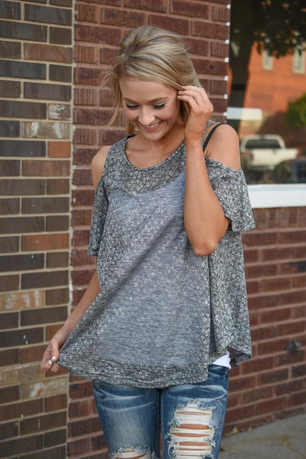 Ophelia Top ~ Charcoal