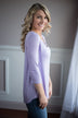 Light Purple Criss Cross My Heart Top