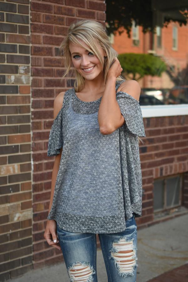 Ophelia Top ~ Charcoal