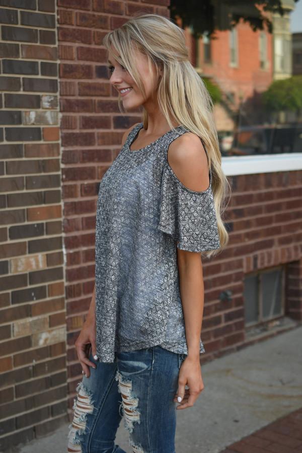 Ophelia Top ~ Charcoal