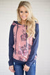 Matters of Floral Distressed Hoodie