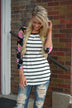 Crowd Pleaser Floral Top ~ Ivory