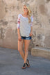 Never a Dull Moment Floral Top ~ B&W