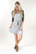 Camo Drawstring Dress