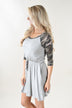 Camo Drawstring Dress