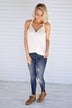 Lucky White Tank Top