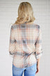 The Essential Plaid Top ~ Beige & Peach