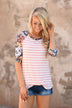 Never a Dull Moment Floral Top ~ Pink