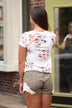 Mix It Up Floral Top Ivory