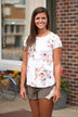 Mix It Up Floral Top Ivory