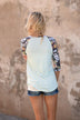 Never a Dull Moment Floral Top ~ Blue