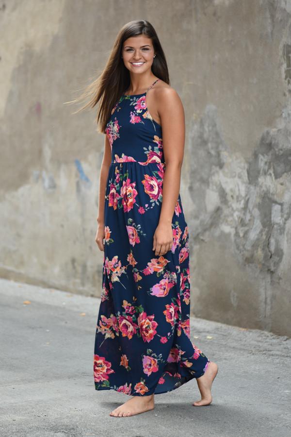 Everly Maxi ~ Feeling Magical Navy Maxi Dress
