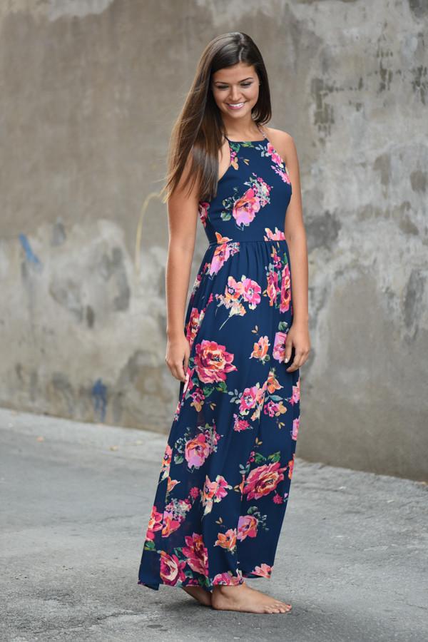 Everly Maxi ~ Feeling Magical Navy Maxi Dress