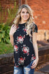 Jump On It Black Floral Tee