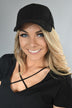 Black Suede Baseball Cap