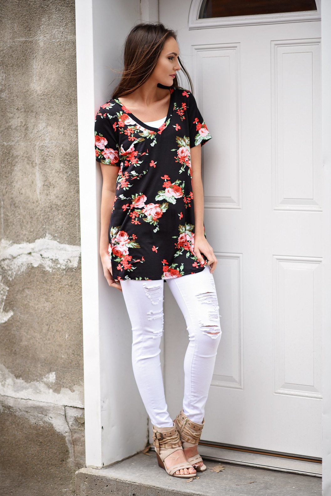 Night to Remember Floral Top