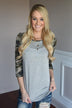 Camo Top - Grey