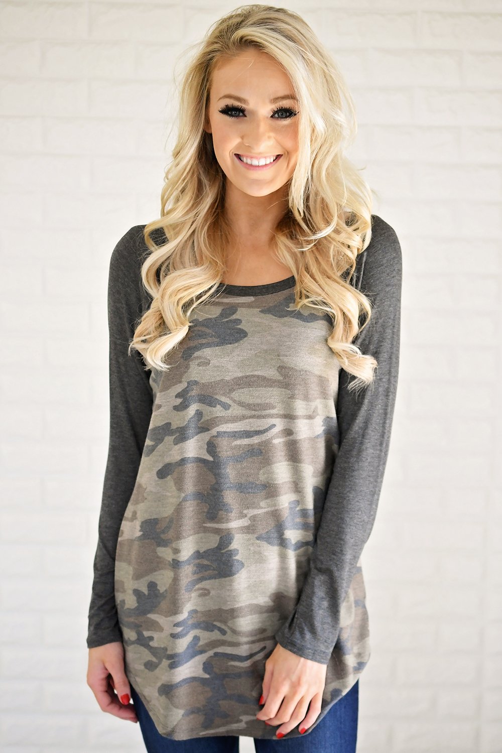 Concealed Classy Camo Top – The Pulse Boutique