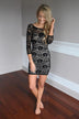Take Me Out Dress ~ Black